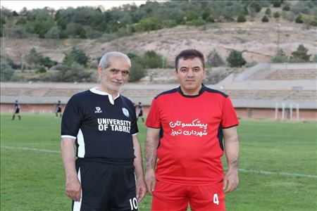  بازی دوستانه فوتبال شهرداری و دانشگاه تبریز 